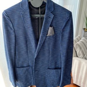 Vince Camuto men’s size large blue checked blazer